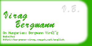 virag bergmann business card